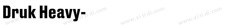 Druk Heavy字体转换